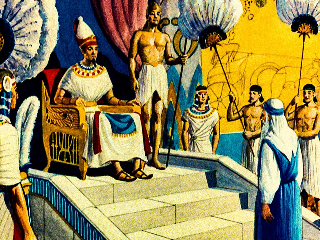 фараон, пытающийся убить заикающегося моисея